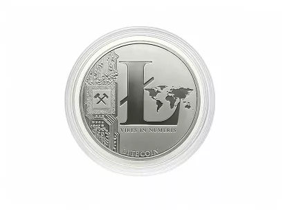 Srebrna moneta kolekcjonerska Litecoin LTC