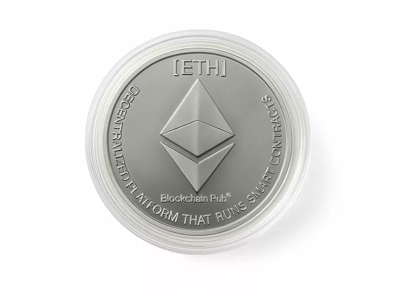 Srebrna moneta kolekcjonerska Ethereum ETH
