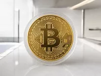 Złota moneta kolekcjonerska Bitcoin BTC - 2