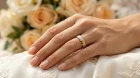 Obrączki ślubne złoto srebrne fazowane forever love stal chirurgiczna 316L 4mm para KO59 - 8
