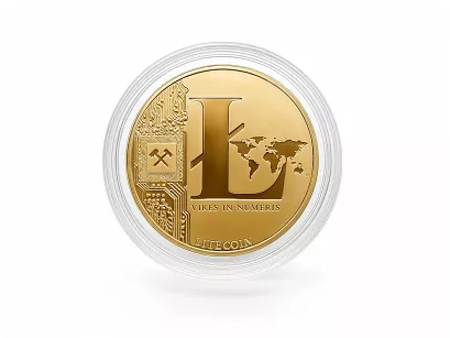 Złota moneta kolekcjonerska Litecoin LTC