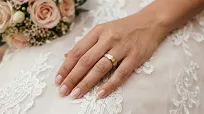 Obrączki ślubne złoto srebrne fazowane forever love stal chirurgiczna 316L 6mm para KO58 - 8