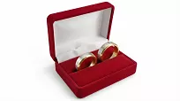 Obrączki ślubne złoto srebrne fazowane forever love stal chirurgiczna 316L 6mm para KO58 - 6