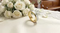 Obrączki ślubne złoto srebrne fazowane forever love stal chirurgiczna 316L 4/6mm para KO60 - 4