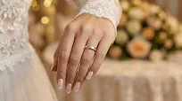 Obrączki ślubne złoto srebrne fazowane forever love stal chirurgiczna 316L 4/6mm para KO60 - 8