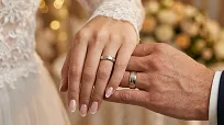 Obrączki ślubne złoto srebrne fazowane forever love stal chirurgiczna 316L 4/6mm para KO60 - 7